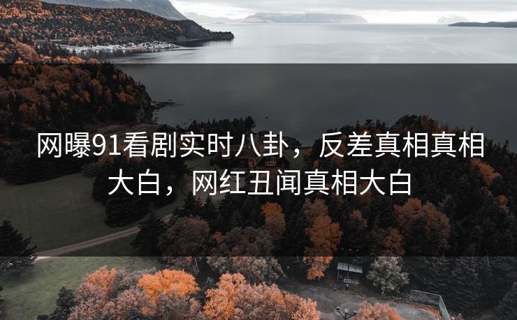 网曝91看剧实时八卦，反差真相真相大白，网红丑闻真相大白